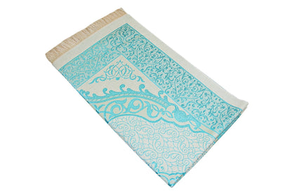 Modern Silky Prayer Rug Gift Set (Sajadah | Tasbih | Decorative Gift Box) - Ihvan