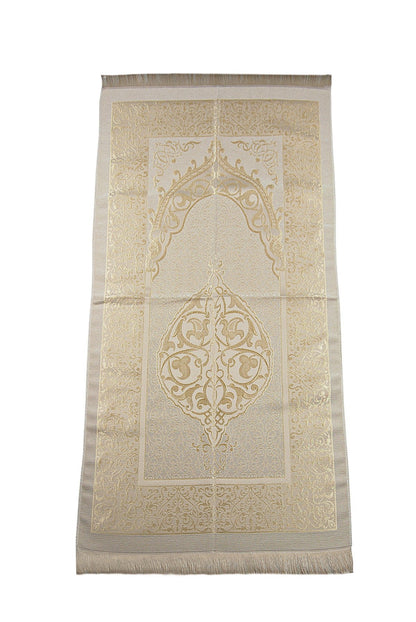 Modern Silky Prayer Rug Gift Set (Sajadah | Tasbih | Decorative Gift Box) - Ihvan