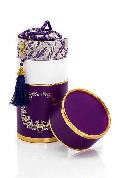 Modern Silky Prayer Rug Gift Set (Sajadah | Tasbih | Decorative Gift Box) - Ihvan