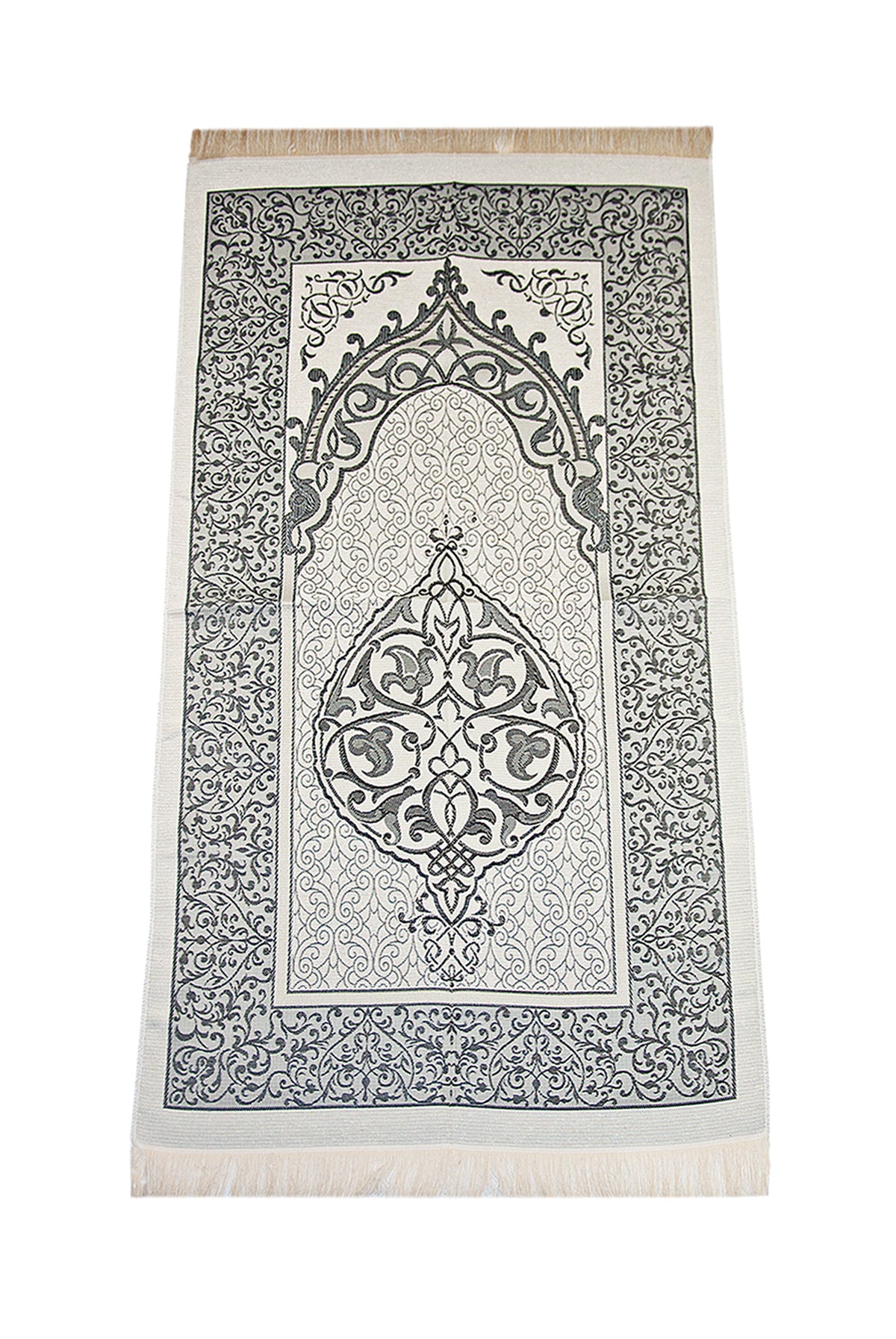 Modern Silky Prayer Rug Gift Set (Sajadah | Tasbih | Decorative Gift Box) - Ihvan