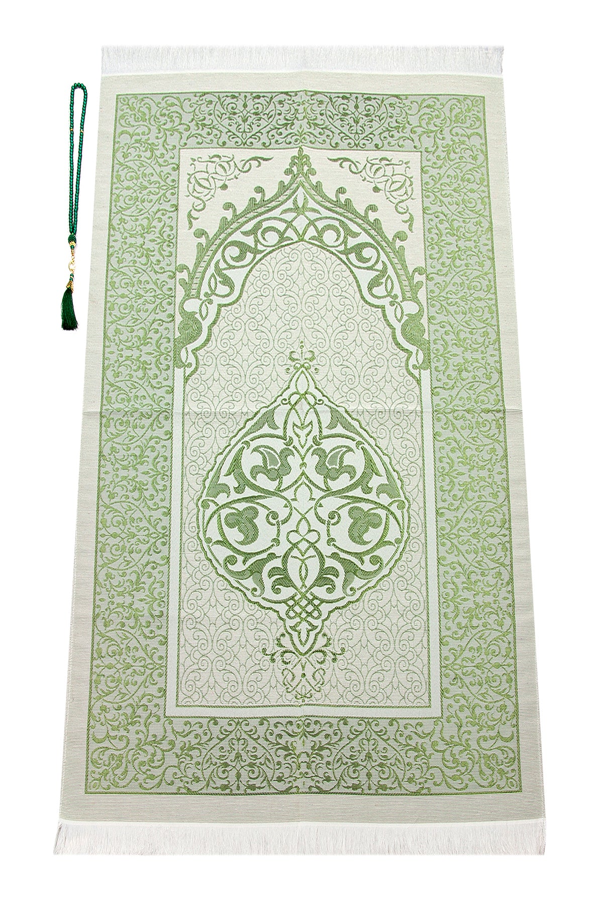 Modern Silky Prayer Rug Gift Set (Sajadah | Tasbih | Decorative Gift Box) - Ihvan