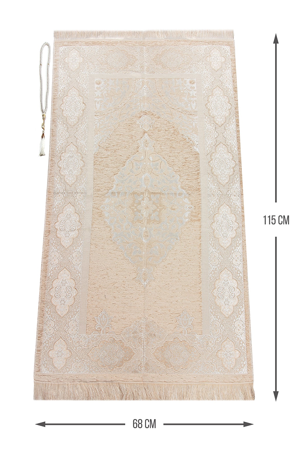One - Piece Full - Length Long Sleeve Hijab Abaya Dresses for Women with Prayer Rug & Rosary - ihvan