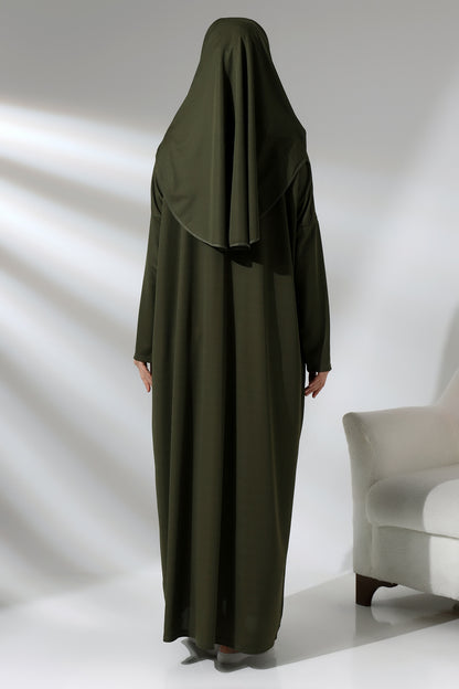 One - Piece Full - Length Long Sleeve Hijab Abaya Dresses for Women - ihvan