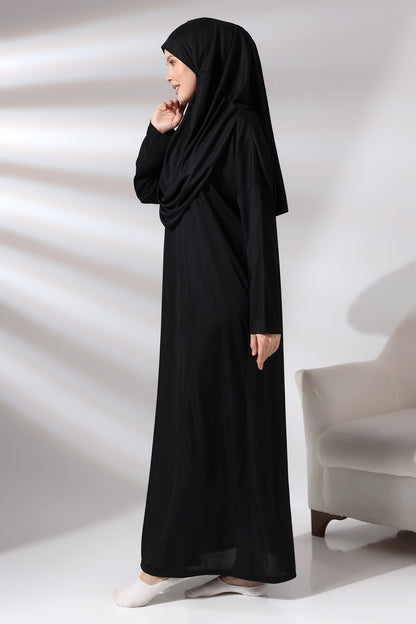 One - Piece Full - Length Long Sleeve Hijab Abaya Dresses for Women - ihvan