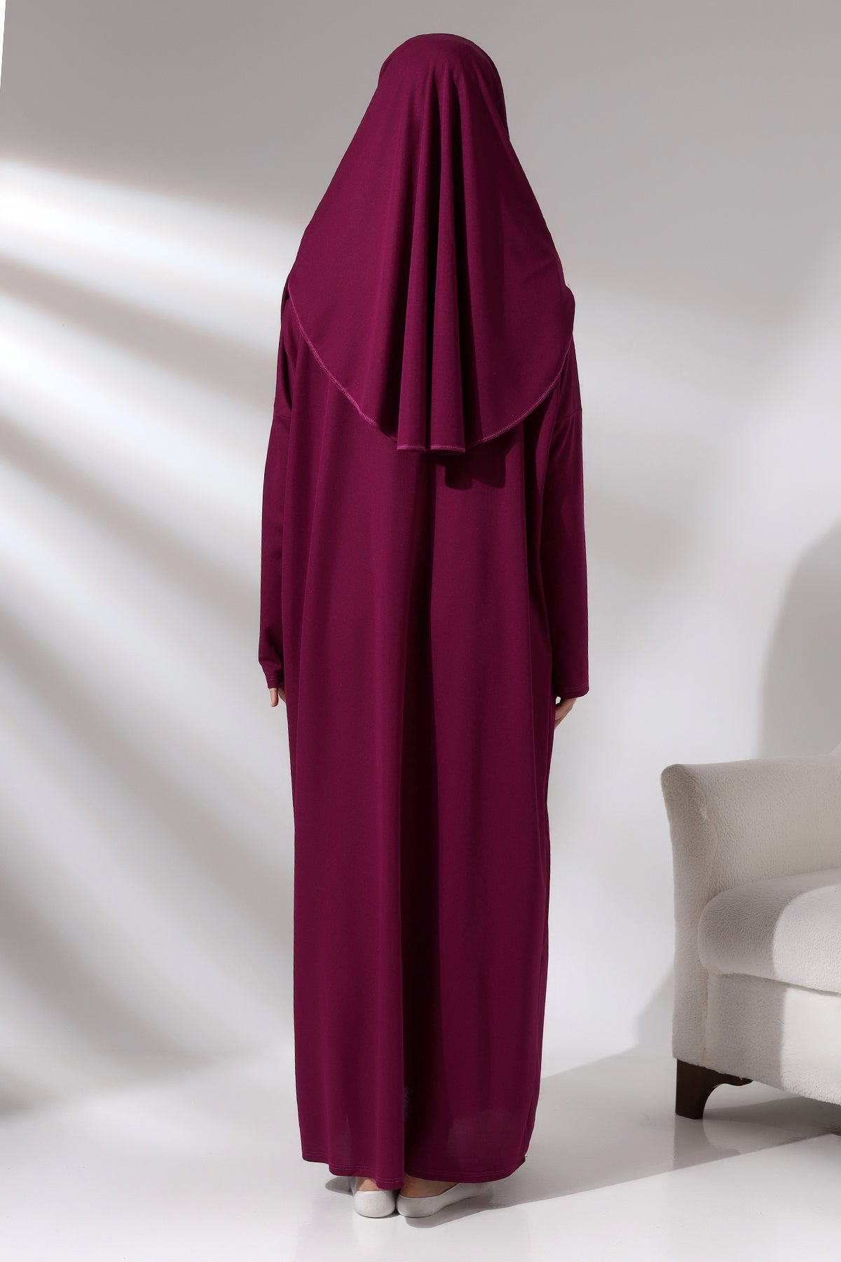 One - Piece Full - Length Long Sleeve Hijab Abaya Dresses for Women - ihvan