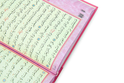 Pink Muslim Prayer Rug Set for Kids | Holy Quran, Tasbih, Mat & Worship Bag - Ihvan
