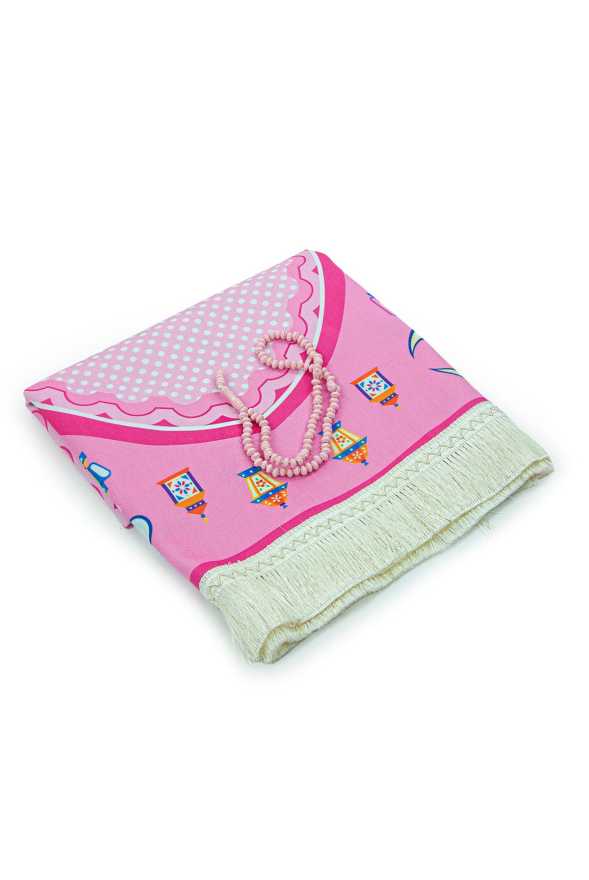 Pink Kids Prayer Mat  | Girls' Prayer Rug (Sajadah, Janamaz) | Tasbih | Coin Box - Ihvan