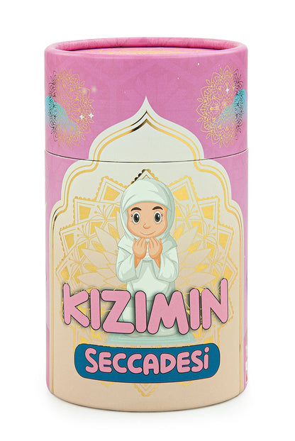 Pink Kids Prayer Mat  | Girls' Prayer Rug (Sajadah, Janamaz) | Tasbih | Coin Box - Ihvan