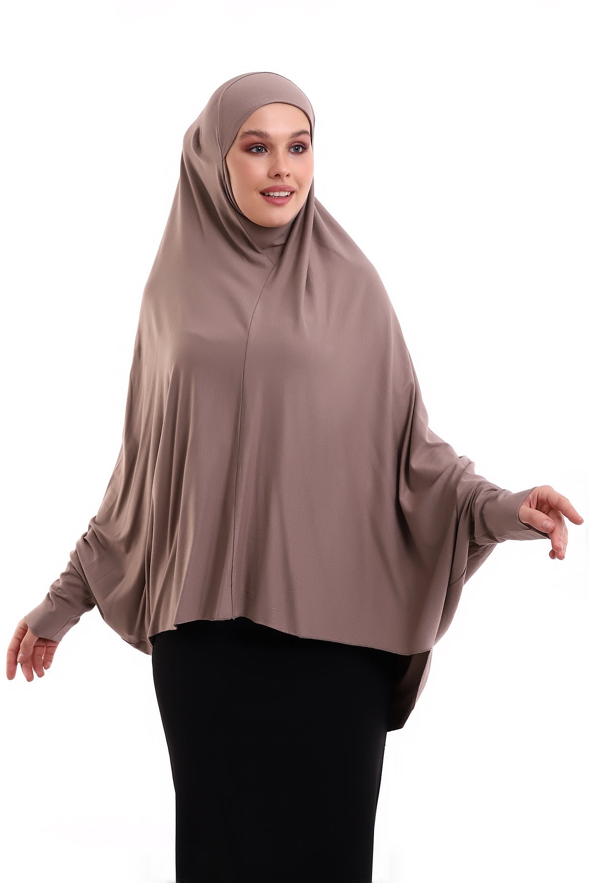 Instant Khimar Hijab with Sleeves | Long Islamic Khimar Headscarf - Ihvan