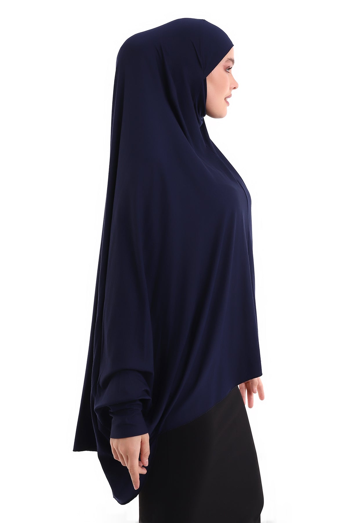 Instant Khimar Hijab with Sleeves | Long Islamic Khimar Headscarf - Ihvan
