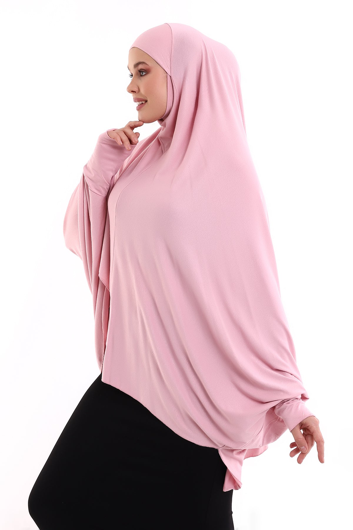 Instant Khimar Hijab with Sleeves | Long Islamic Khimar Headscarf - Ihvan