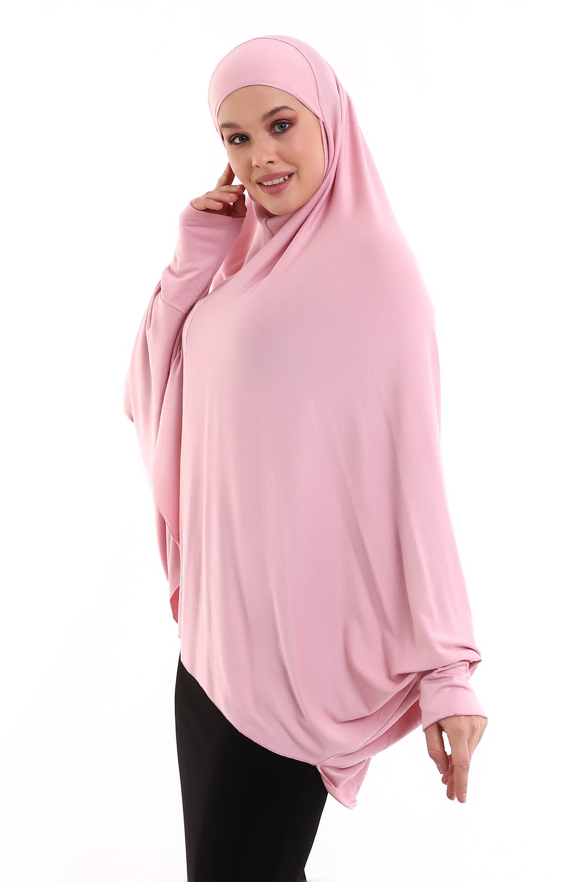 Instant Khimar Hijab with Sleeves | Long Islamic Khimar Headscarf - Ihvan