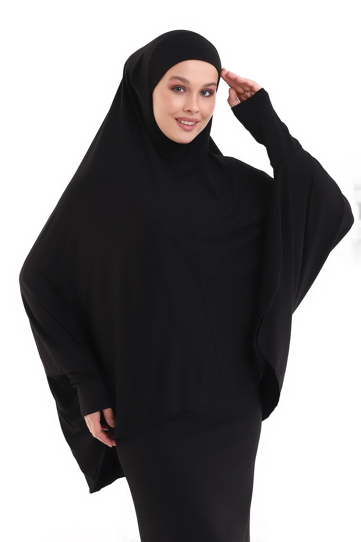 Instant Khimar Hijab with Sleeves | Long Islamic Khimar Headscarf - Ihvan