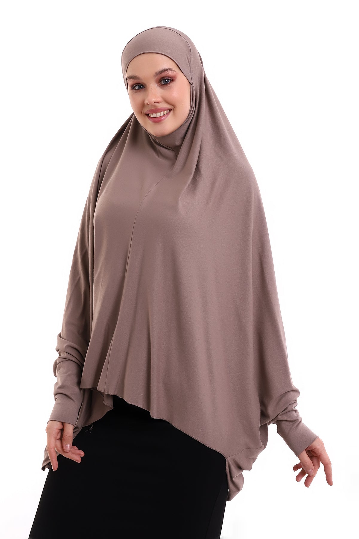 Instant Khimar Hijab with Sleeves | Long Islamic Khimar Headscarf - Ihvan