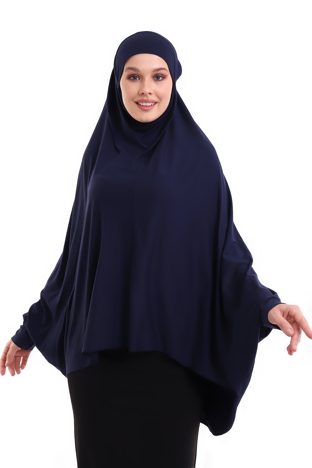 Instant Khimar Hijab with Sleeves | Long Islamic Khimar Headscarf - Ihvan