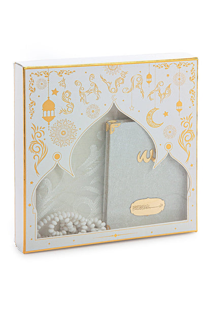 Luxury Velvet Muslim Prayer Gift Set | Prayer Rug (Sajadah)  | Tasbih | Yaseen Book - Ihvan