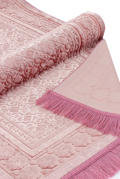 Soft Plush Velvet Muslim Prayer Rug (Sajadah | Janamaz | Salah Mat) - Ihvan