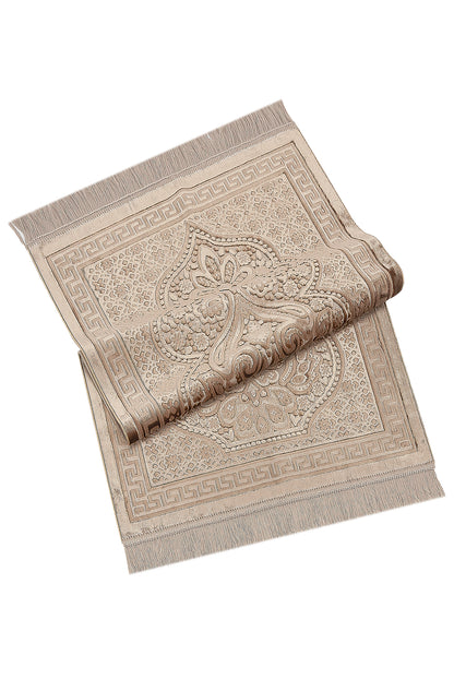 Soft Plush Velvet Muslim Prayer Rug (Sajadah | Janamaz | Salah Mat) - Ihvan