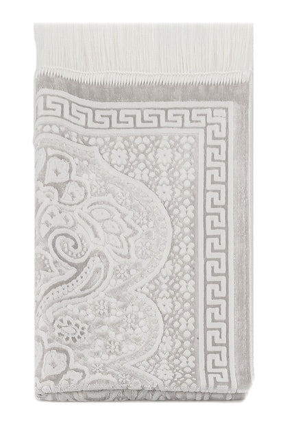 Soft Plush Velvet Muslim Prayer Rug (Sajadah | Janamaz | Salah Mat) - Ihvan