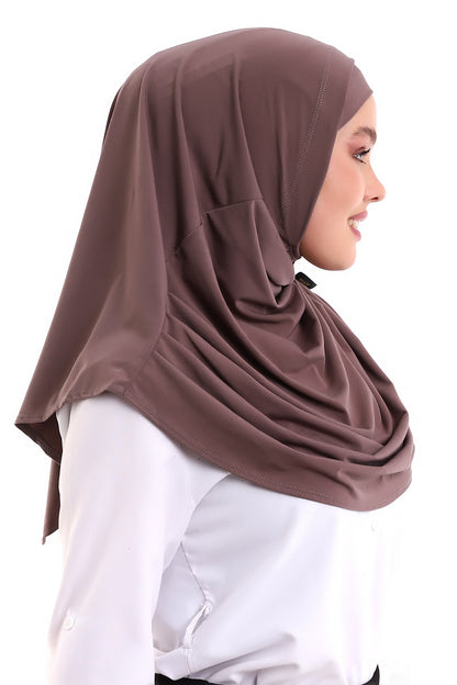 One-Piece Ready-to-Wear Hijab with Inner Bonnet | Full Coverage Islamic Headscarf for Women - Ihvan