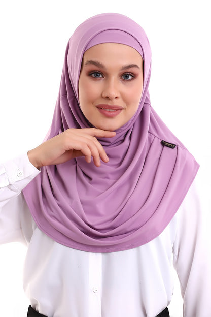 One-Piece Ready-to-Wear Hijab with Inner Bonnet | Full Coverage Islamic Headscarf for Women - Ihvan