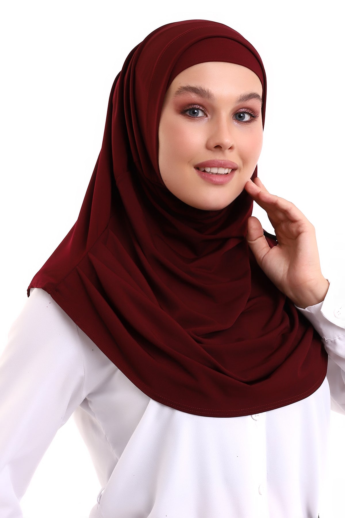 One-Piece Ready-to-Wear Hijab with Inner Bonnet | Full Coverage Islamic Headscarf for Women - Ihvan