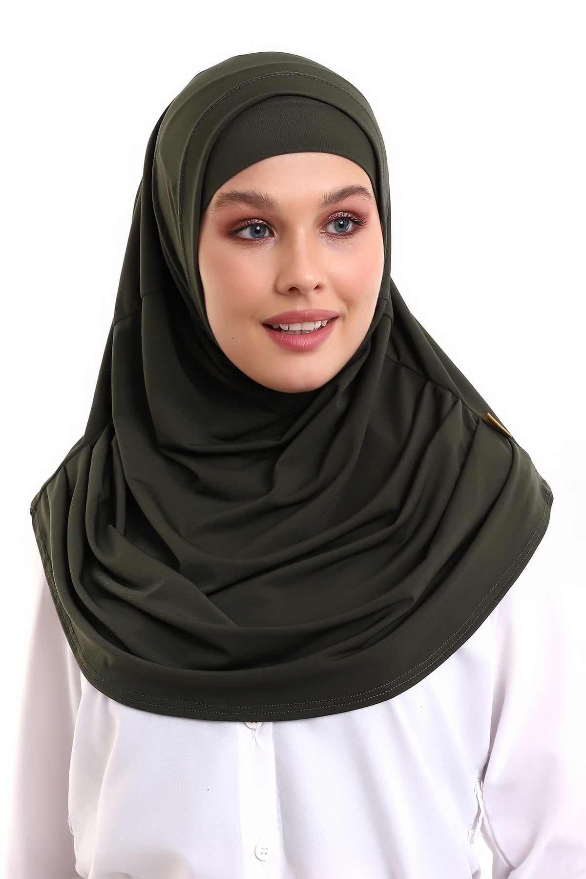 One-Piece Ready-to-Wear Hijab with Inner Bonnet | Full Coverage Islamic Headscarf for Women - Ihvan