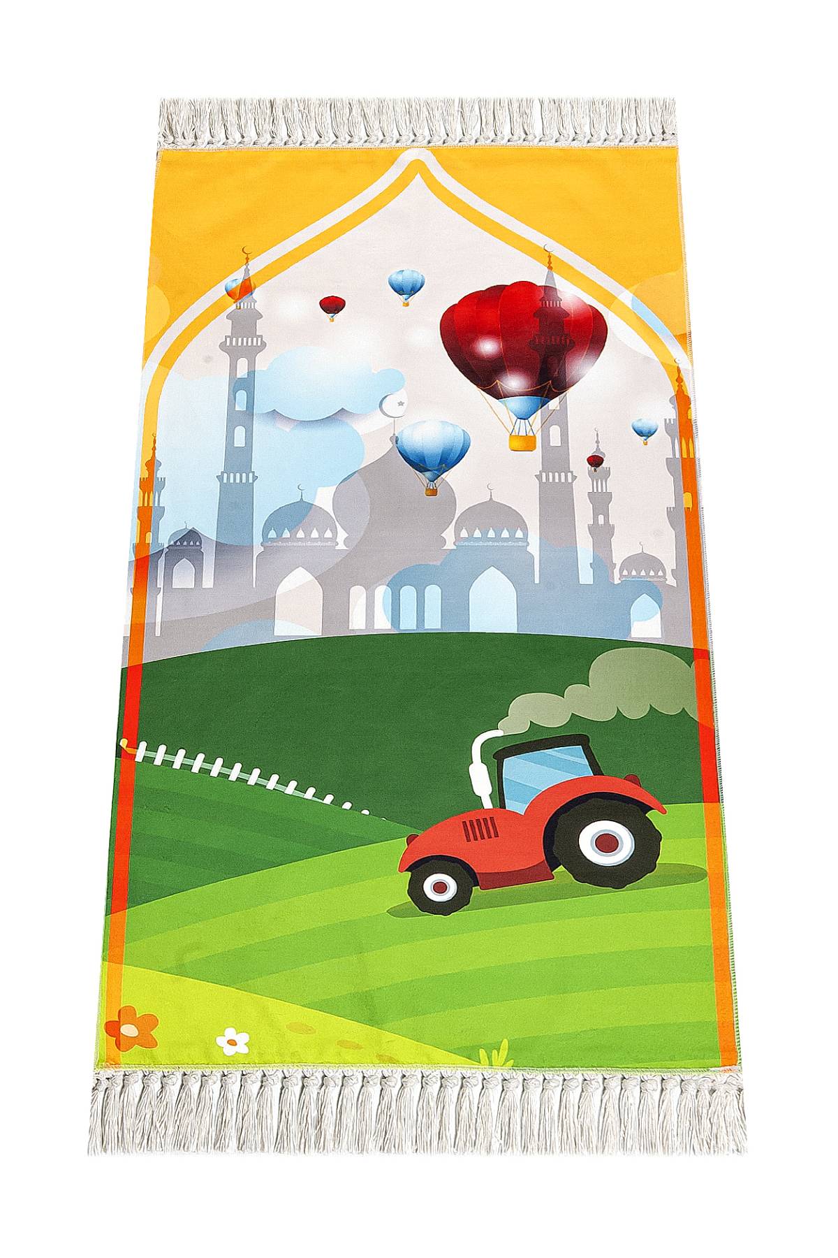 Luxury Small Muslim Prayer Rug for Boys (Sajadah | Janamaz | Salah Mat) - Ihvan
