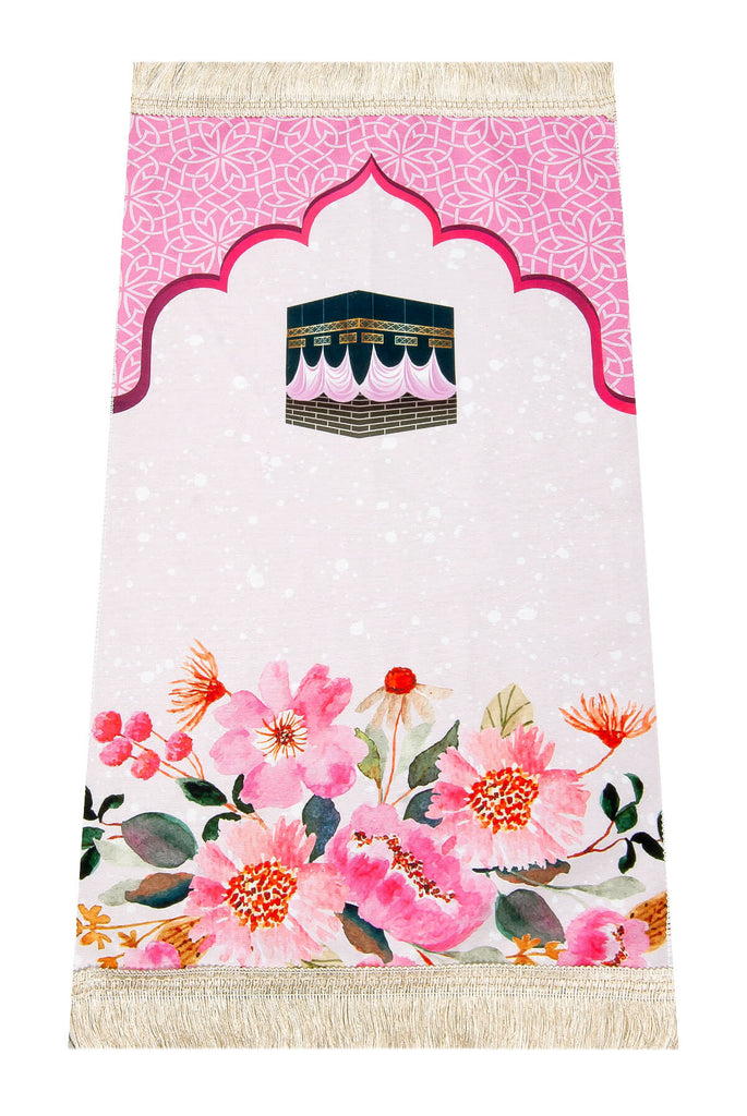 Luxury Small Muslim Prayer Rug for Girls (Sajadah | Janamaz | Salah Mat) - Ihvan