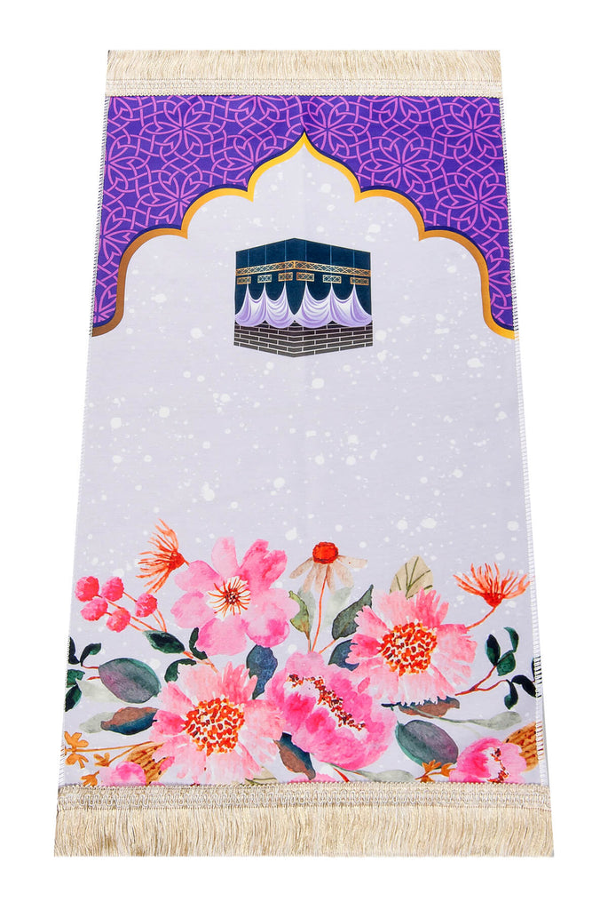 Luxury Small Muslim Prayer Rug for Girls (Sajadah | Janamaz | Salah Mat) - Ihvan