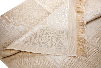 Elegant Travel Prayer Rug Set (Sajadah | Tasbih | Pouch Bag ) - Ihvan