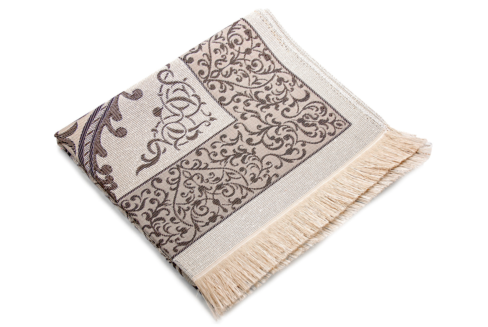 Elegant Travel Prayer Rug Set (Sajadah | Tasbih | Pouch Bag ) - Ihvan