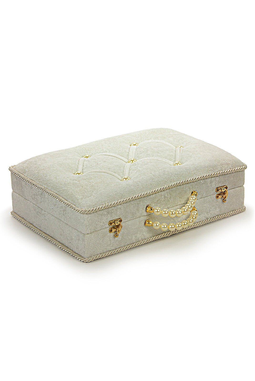Luxury White Bride Quran Gift Set  | Velvet Box & & Holy Quran & Prayer Rug - Ihvan