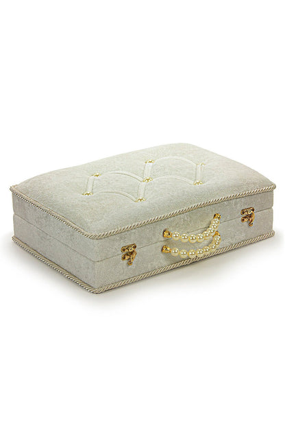 Luxury White Bride Quran Gift Set  | Velvet Box & & Holy Quran & Prayer Rug - Ihvan