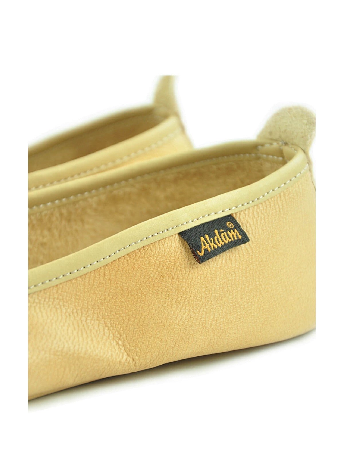 Yellow Genuine Leather Handmade Tawaf Shoes for Women | Muslim Khuffain Socks for Salah, Hajj, Umrah & Home Use - Ihvan