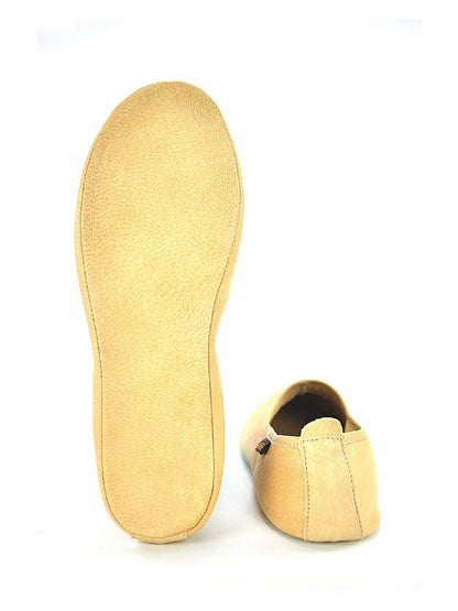 Yellow Genuine Leather Handmade Tawaf Shoes for Women | Muslim Khuffain Socks for Salah, Hajj, Umrah & Home Use - Ihvan
