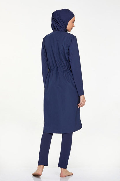 Adasea Full Coverage Hijab Swimsuit 1250 - 24 Dark Navy - ihvan