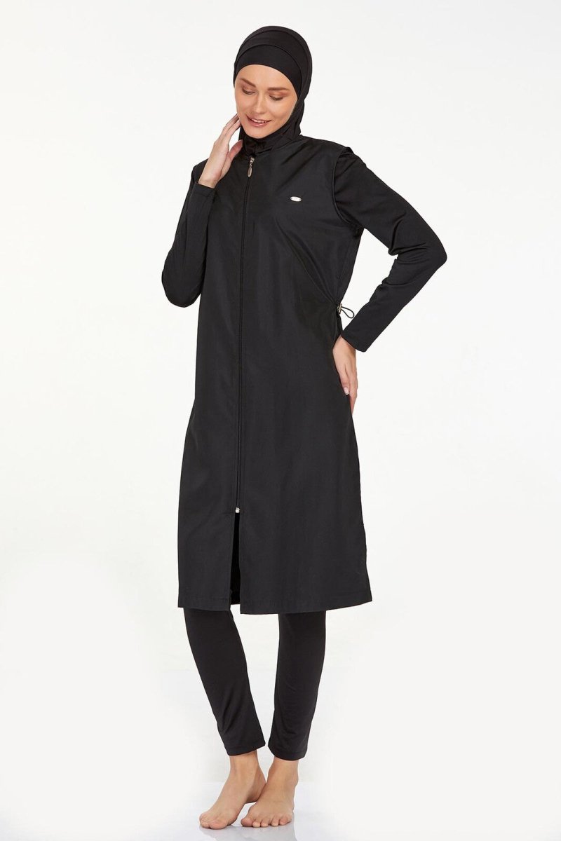 Adasea Full-Covered Burkini 1250-24 Black - ihvan