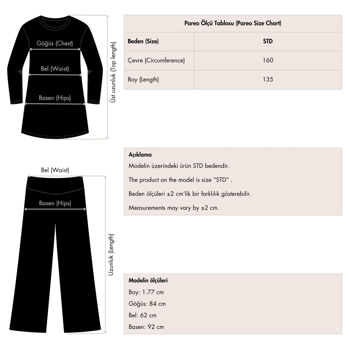 Alfasa Goldea Belted Chiffon Pareo Black 7140 - 26 - ihvan