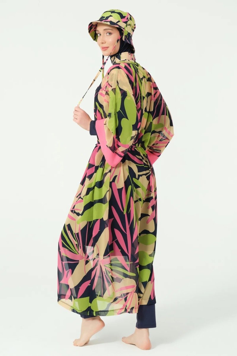 Alfasa Liana Belted Chiffon Pareo 7180 - 26 Navy Blue - ihvan
