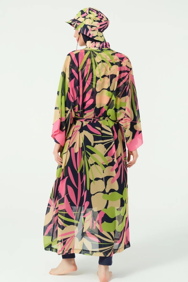 Alfasa Liana Belted Chiffon Pareo 7180 - 26 Navy Blue - ihvan