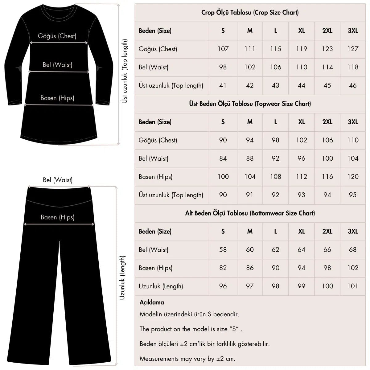 Alfasa Patterned Zip - Up Crop Full Coverage Hijab Swimsuit 25296 - 25 Black - ihvan