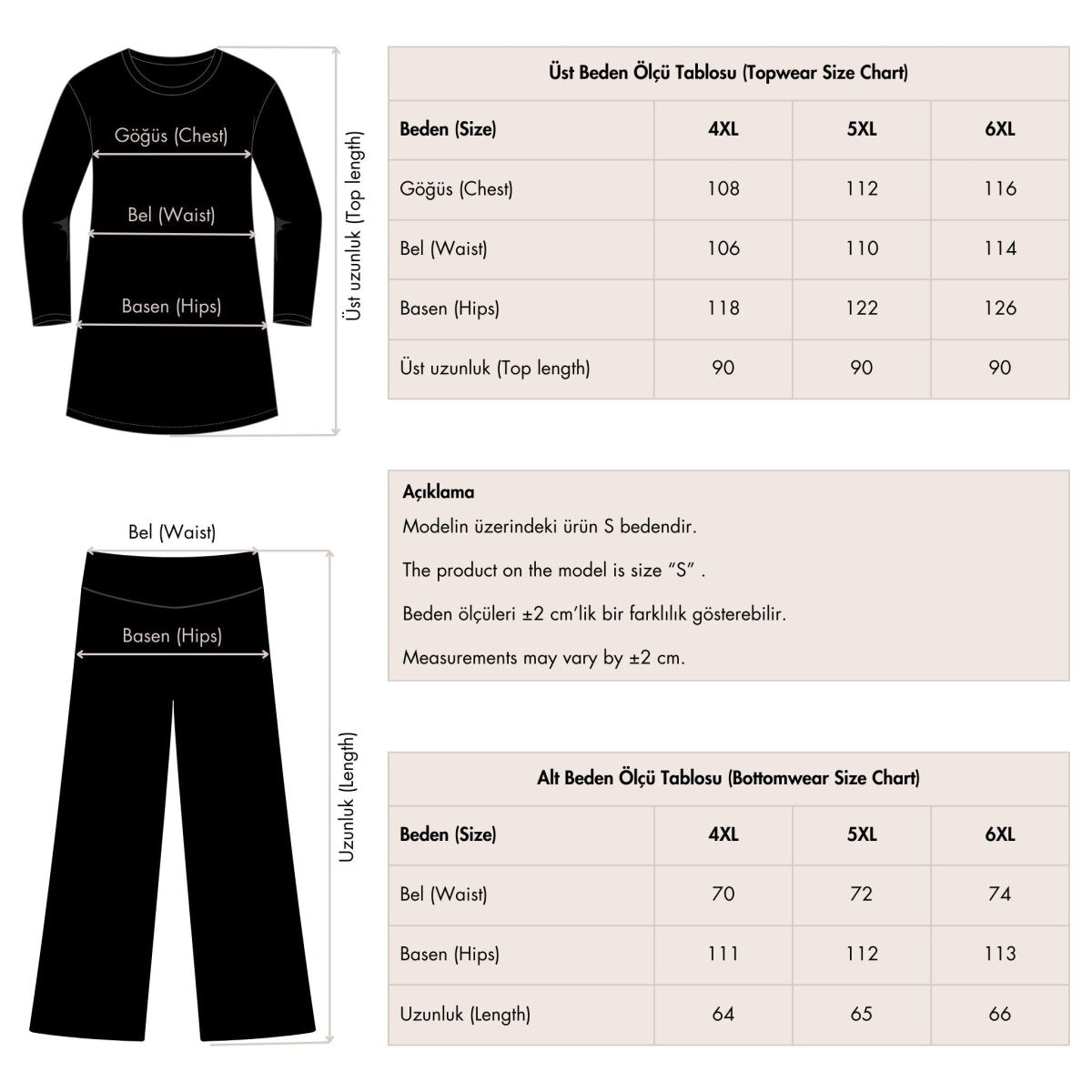 Alfasa Quick - Drying Patterned Raglan Plus Size Short Sleeve Semi - Closed Modest Swimsuit Black - 24708 - B - 25 - ihvan