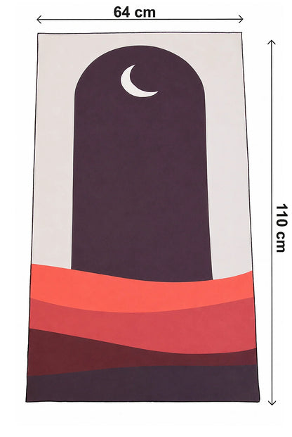 Portable Foldable Travel Prayer Mat with Keychain – Water-Resistant Pocket Sajdah Mat