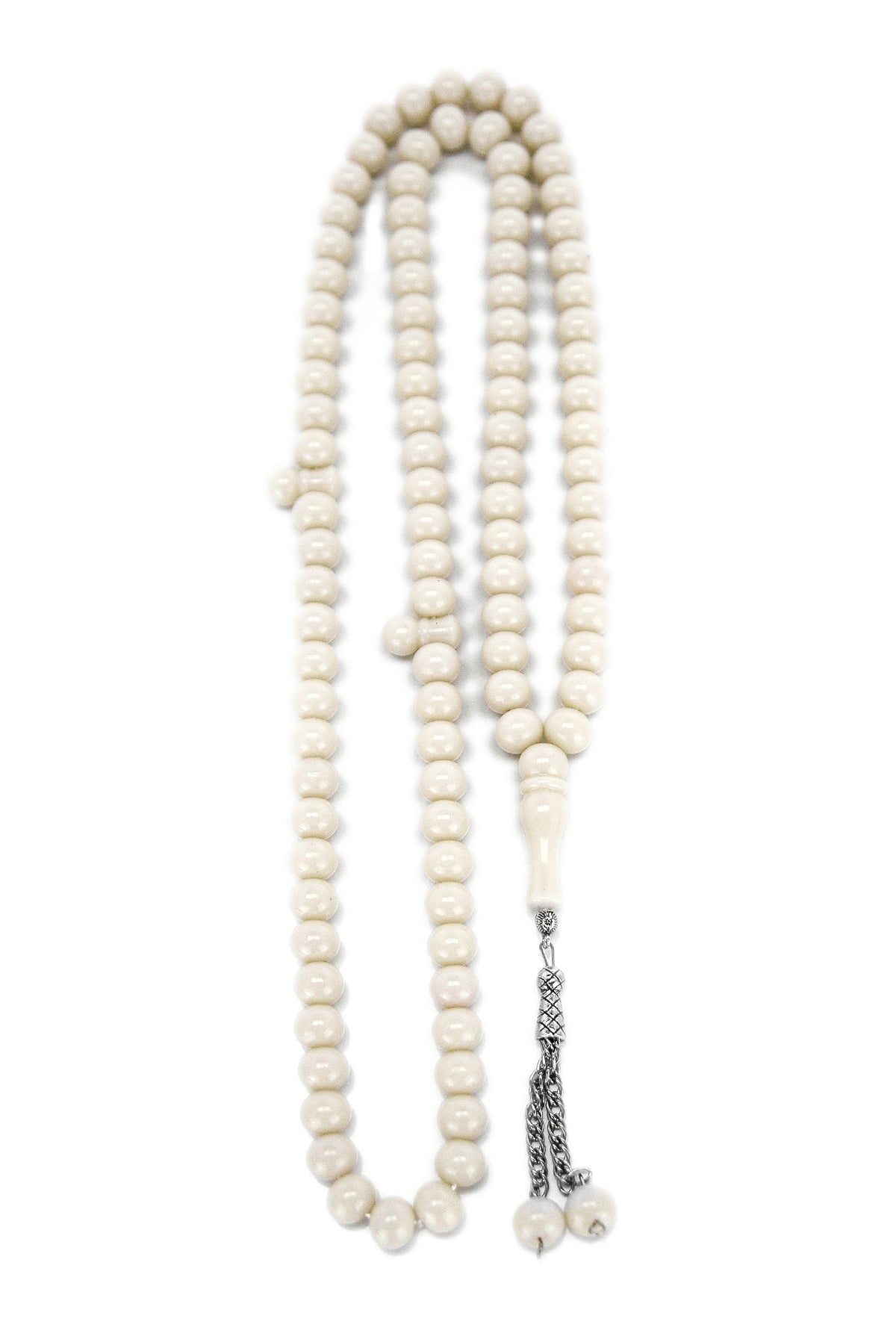Islamic Dervish Prayer Beads (12mm – 99 Beads), Acrylic Muslim Prayer Bead, Large Smooth Dhikr Tasbeeh, Turkish Tasbih Gift for Ramadan Hajj Umrah, Long Subha Rosary