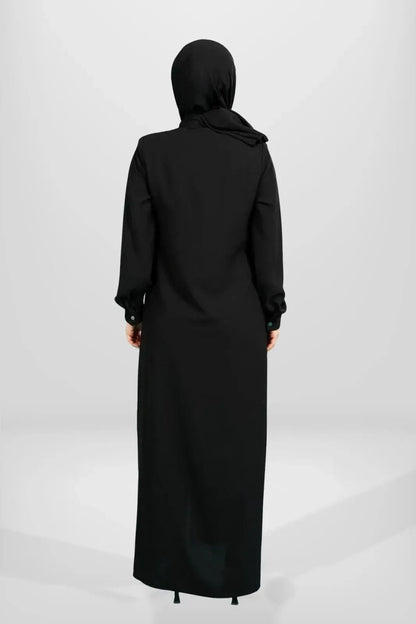 BEYZA 3901 - 25 BLACK ZIPPERED ASYMMETRIC DETAIL - ihvan