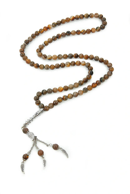 Natural Onyx Stone Tasbih – 99 Beads – Round Cut