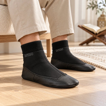 Dosso Comfort Thermal Khuff Socks – Leather Sole Waterproof Wudu Socks - ihvan