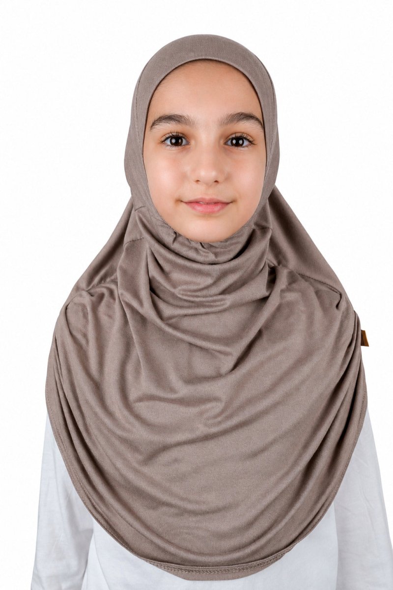 Easy to Wear Instant Hijab for Girls | Soft Viscose One-Piece Kids Headscarf for School, Prayer - ihvan
