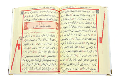 Embroidered Velvet Quran with Floral Rose Design – Medium Size Arabic Quran - ihvan
